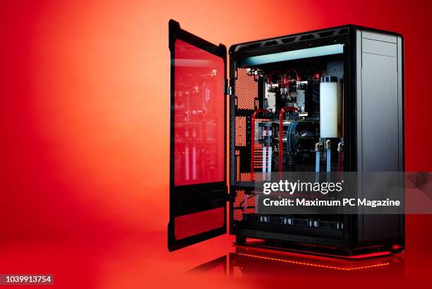 Custom-built gaming PC, including an Intel Core i9-7900X CPU, Gigabyte X299 Aorus Gaming 9 motherboard and a Phanteks Enthoo Elite Super Tower case,...