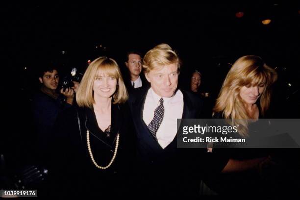 Robert Redford and his daughters Shauna Redford and Amy Redford.