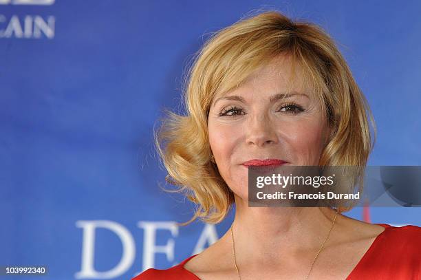 Actress Kim Cattrall attends the photocall for the film 'Meet Monica Velour' during the 36th Deauville American Film Festival on September 11, 2010...