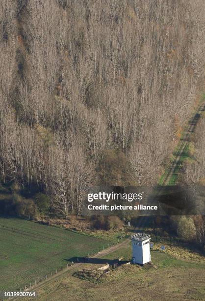 The preserved wall along the East and West German border in the border museum in Hoetensleben, Germany, 07 November 2014. A big program has started...