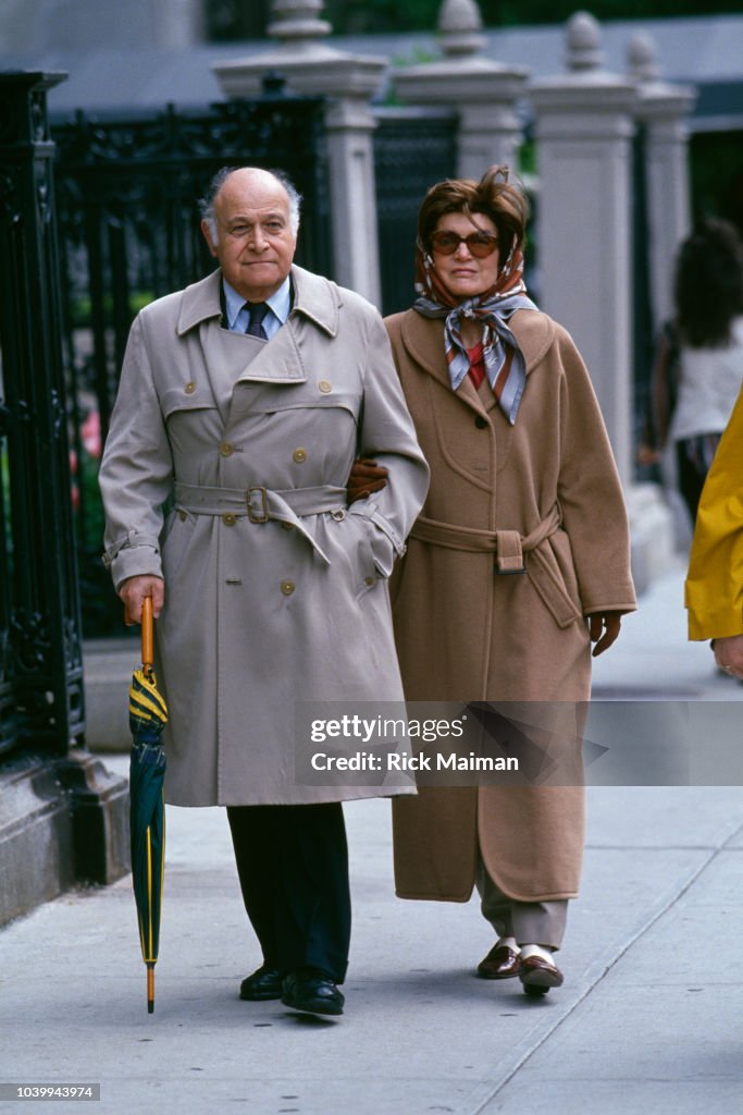 Former First Lady Jacqueline Bouvier Kennedy Onassis Walking With Her former-first-lady-jacqueline-bouvier-kennedy-onassis-walking-with-her