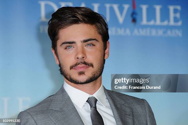 Actor Zac Efron attends the photocall for the film 'Charlie St.Cloud' during the 36th Deauville American Film Festival on September 11, 2010 in...