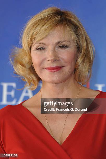 Actress Kim Cattrall attends the photocall for the film 'Meet Monica Velour' during the 36th Deauville American Film Festival on September 11, 2010...