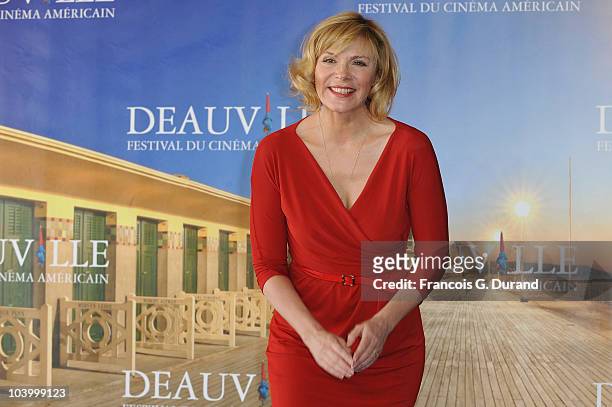 Actress Kim Cattrall attends the photocall for the film 'Meet Monica Velour' during the 36th Deauville American Film Festival on September 11, 2010...