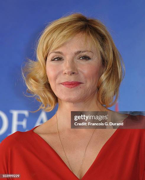 Actress Kim Cattrall attends the photocall for the film 'Meet Monica Velour' during the 36th Deauville American Film Festival on September 11, 2010...