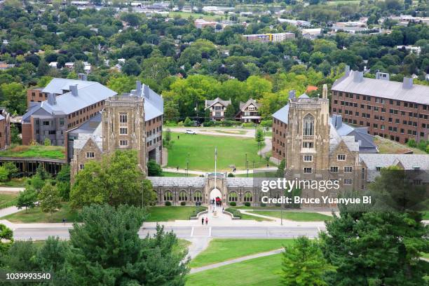 war memorial at lyon and mcfaddin halls - cornell university campus stock pictures, royalty-free photos & images