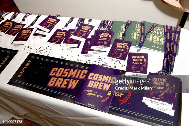 General view at the Union Club as Professor Brian Cox discovers the world of brewing as he launches 'Cosmic Brew' at The Union Club on September 25,...