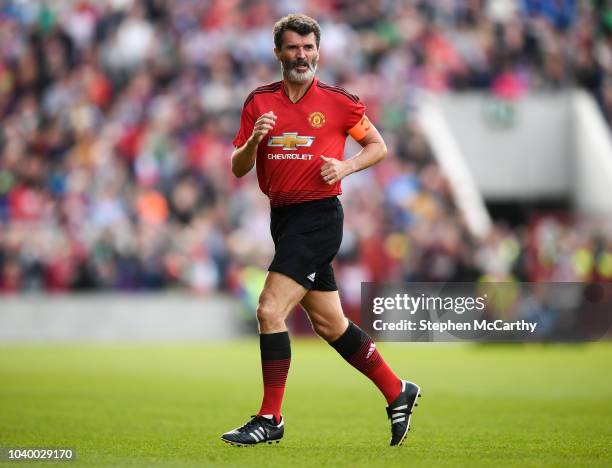 Cork , Ireland - 25 September 2018; Roy Keane of Manchester United Legends during the Liam Miller Memorial match between Manchester United Legends...