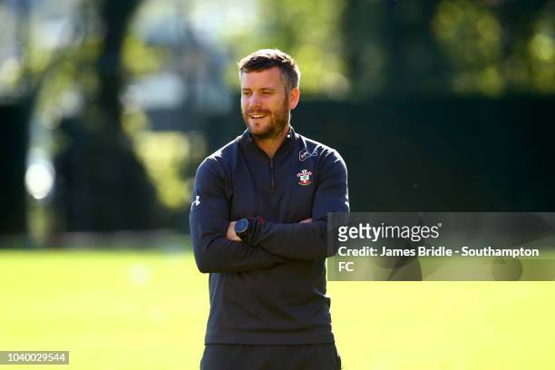 Alek Gross during a Southampton FC training session at Staplewood Complex on September 25, 2018 in Southampton, England.