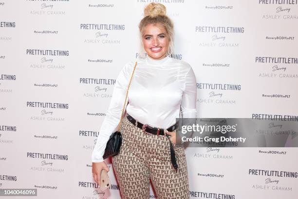 Sarina Nowak attends the PrettyLittleThing x Ashley Graham Event at Delilah on September 24, 2018 in West Hollywood, California.