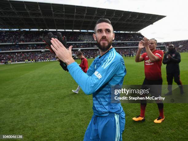 Cork , Ireland - 25 September 2018; Mark McNulty of Manchester United Legends following the Liam Miller Memorial match between Manchester United...