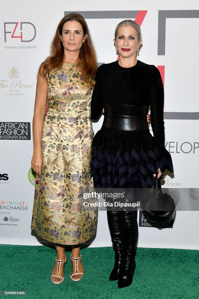 Livia Firth and Carmen Busquets attend Fashion 4 Development's 8th