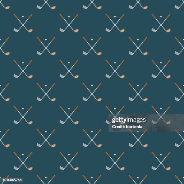 golf seamless pattern - golf club stock illustrations