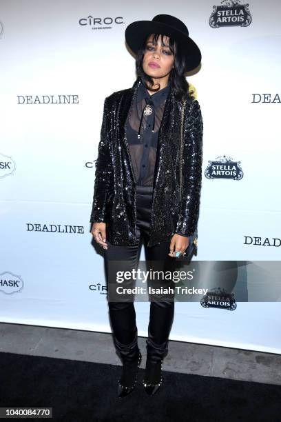 Fefe Dobson attends eOne Best of the Fest TIFF 2018 Celebration at Assembly Chef's Hall on September 7, 2018 in Toronto, Canada.