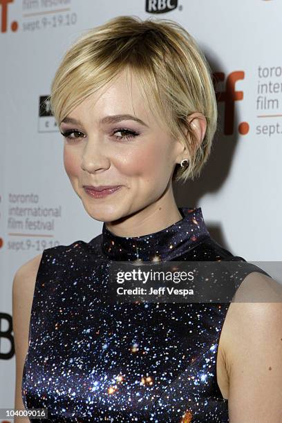 Actress Carry Mulligan arrives at the "Never Let Me Go" Premiere held at the Ryerson Theatre during the 35th Toronto International Film Festival on...