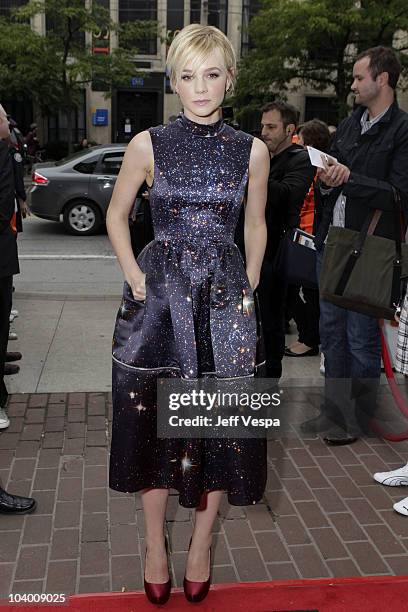 Actress Carry Mulligan arrives at the "Never Let Me Go" Premiere held at the Ryerson Theatre during the 35th Toronto International Film Festival on...