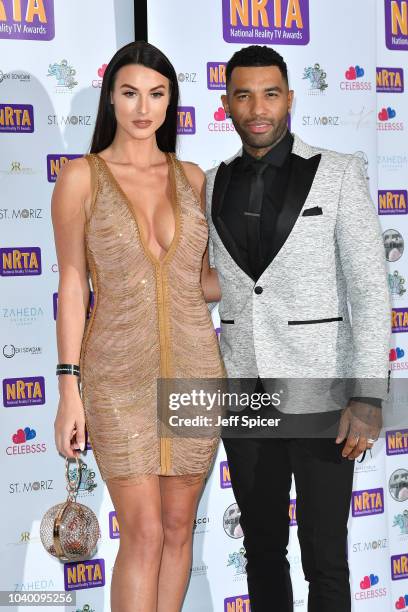 Alice Goodwin and Jermaine Pennant attend the National Reality TV Awards held at Porchester Hall on September 25, 2018 in London, England.