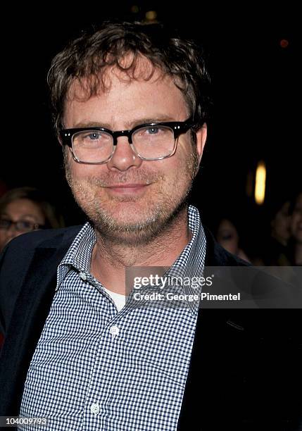 Actor Rainn Wilson arrives at the "Super" Premiere held at Ryerson Theatre during the 35th Toronto International Film Festival on September 10, 2010...