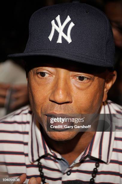 Russell Simmons attends the Z Spoke by Zac Posen Spring 2011 fashion show during Mercedes-Benz Fashion Week at The Theater at Lincoln Center on...