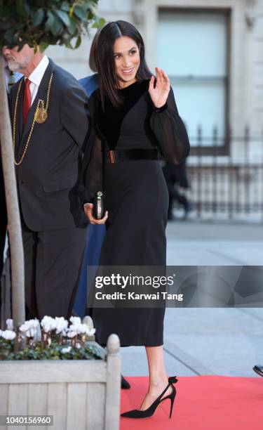 Meghan, Duchess of Sussex opens the 'Oceania' Exhibition at the Royal Academy of Arts on September 25, 2018 in London, England. 'Oceania' is the...