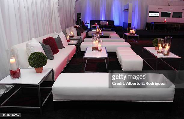 General view of atmosphere at an exclusive premiere party hosted by BlackBerry at the vitaminwater Backyard to celebrate the TIFF screening of The...