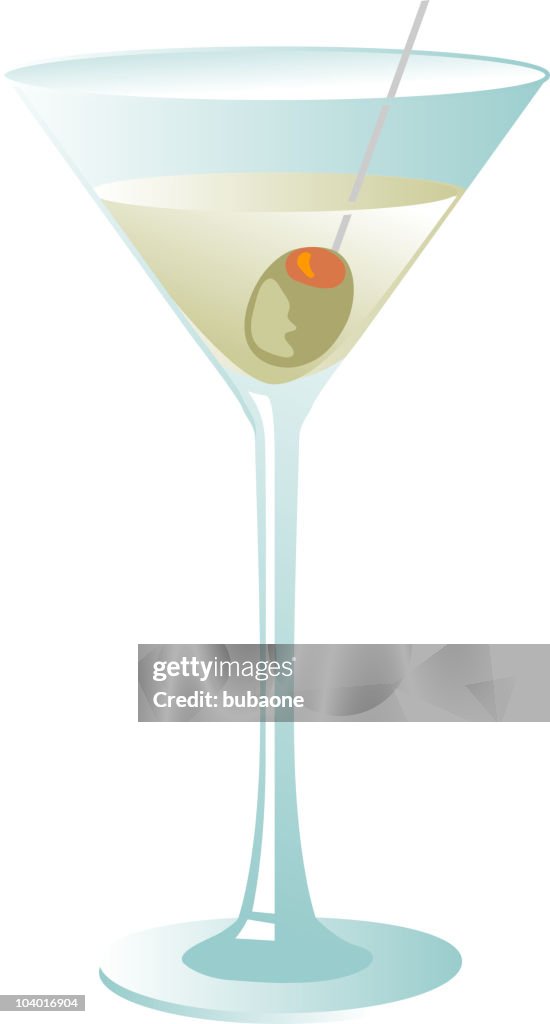 Martini glass, drink, vodka, olive, straw