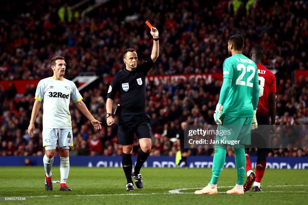 Manchester United v Derby County - Carabao Cup Third Round