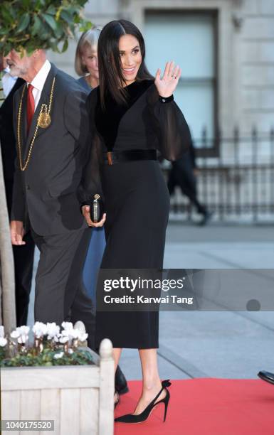 Meghan, Duchess of Sussex opens the 'Oceania' Exhibition at the Royal Academy of Arts on September 25, 2018 in London, England. 'Oceania' is the...