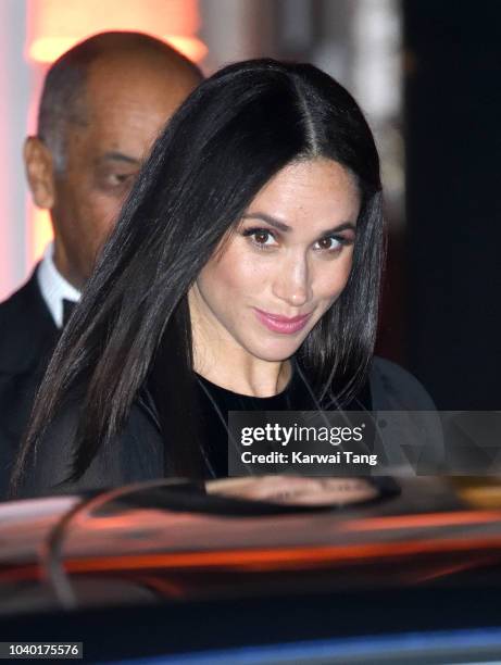 Meghan, Duchess of Sussex opens the 'Oceania' Exhibition at the Royal Academy of Arts on September 25, 2018 in London, England. 'Oceania' is the...