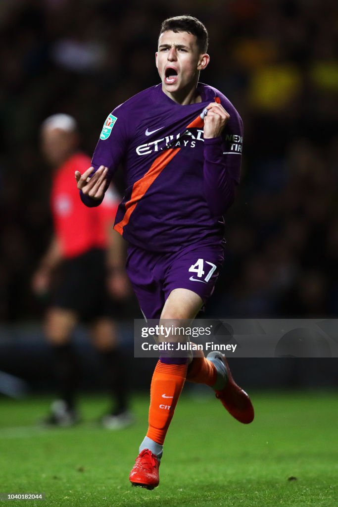 Oxford United v Manchester City - Carabao Cup Third Round