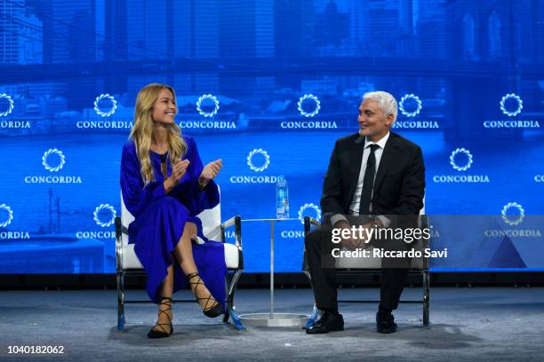 CoFounder of All Hands and Hearts-Smart Response Petra Nemcova and CEO of the Fiore Group and Founder and President of Radcliffe Foundation Frank...