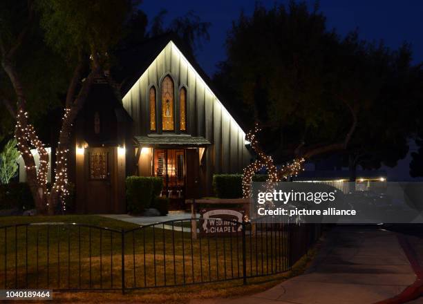 View of a small wedding chapel in Las Vegas, USA, 11 January 2014. Photo: Britta Pedersen/dpa | usage worldwide