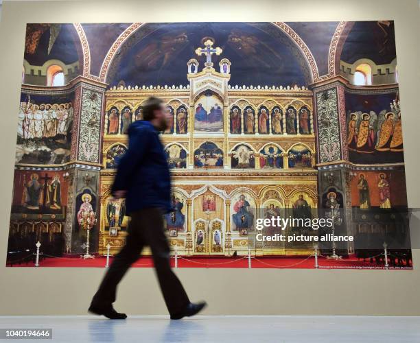 View of the exhibition 'Ikonen - das Sichtbare des unsichtbar Goettlichen' at Angermuseum in Erfurt, Germany, 13 October 2016. The special exhibition...