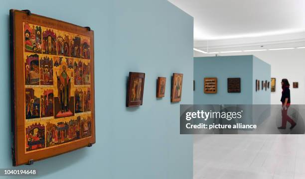 View of the exhibition 'Ikonen - das Sichtbare des unsichtbar Goettlichen' at Angermuseum in Erfurt, Germany, 13 October 2016. The special exhibition...