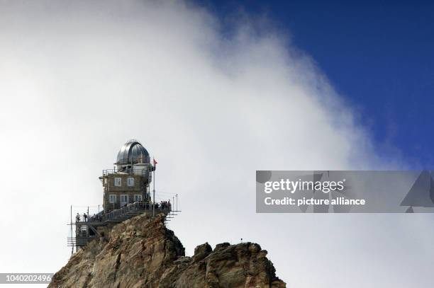 View of the station on the Jungfraujoch in the Bernese Alps in Switzerland, 05 August 2013. The station ehich is also called the Top of Europe is...