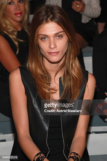 Model Elisa Sednaoui attends the Michael Kors Spring 2011 fashion show during Mercedes-Benz Fashion Week at The Stage at Lincoln Center on September...