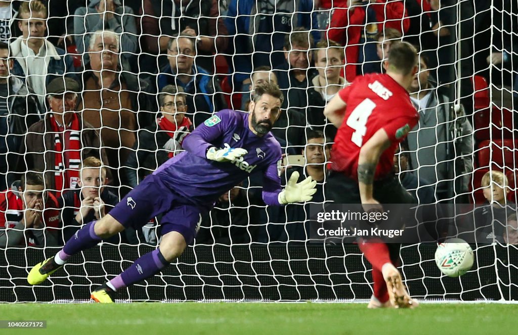 Manchester United v Derby County - Carabao Cup Third Round