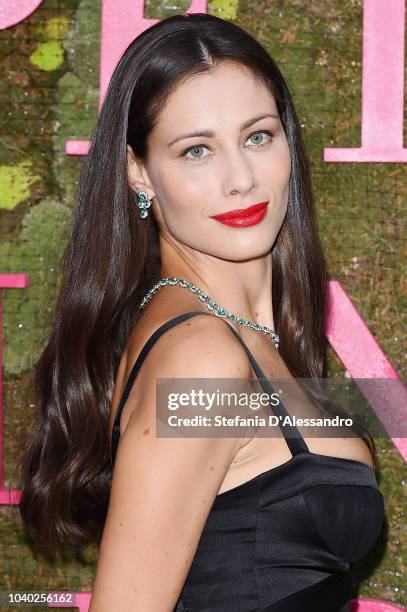 Marica Pellegrinelli attends the Green Carpet Fashion Awards at Teatro Alla Scala on September 23, 2018 in Milan, Italy.