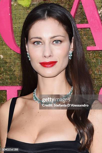 Marica Pellegrinelli attends the Green Carpet Fashion Awards at Teatro Alla Scala on September 23, 2018 in Milan, Italy.