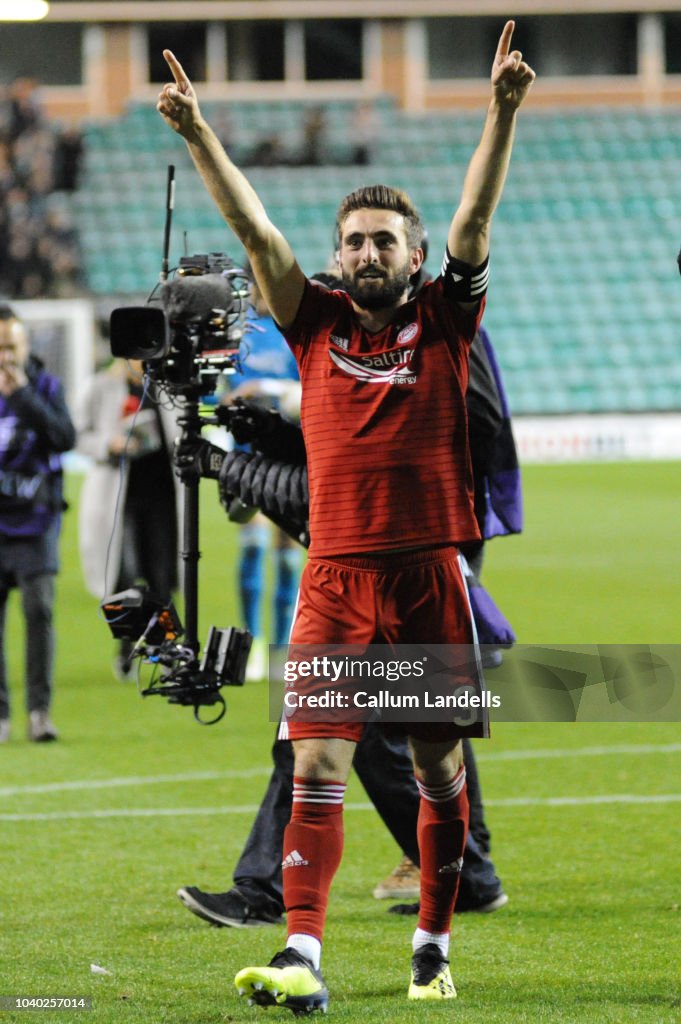 Shinnie Graeme Shinnie of Aberdeen FC celebrates after the Scottish League ...