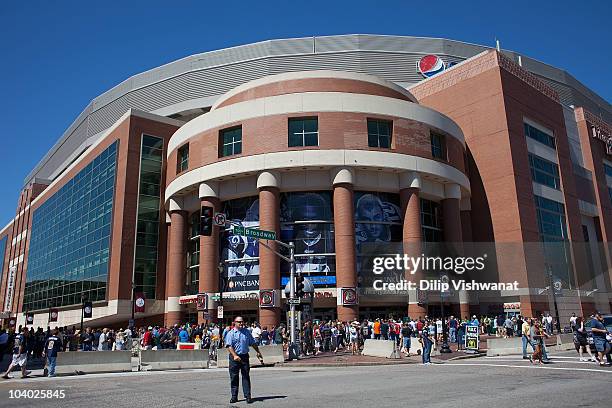 General view of the Edward Jones Dome prior to the NFL season opener between the Arizona Cardinals and the St. Louis Rams at the Edward Jones Dome on...