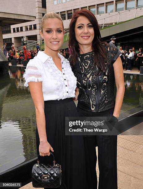 Kristin Cavallari and designer Catherine Malandrino attend the Malandrino Spring 2011 fashion presentation during Mercedes-Benz Fashion Week at Grand...