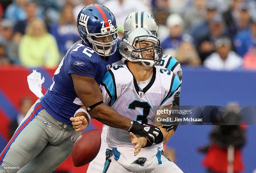 Carolina Panthers v New York Giants