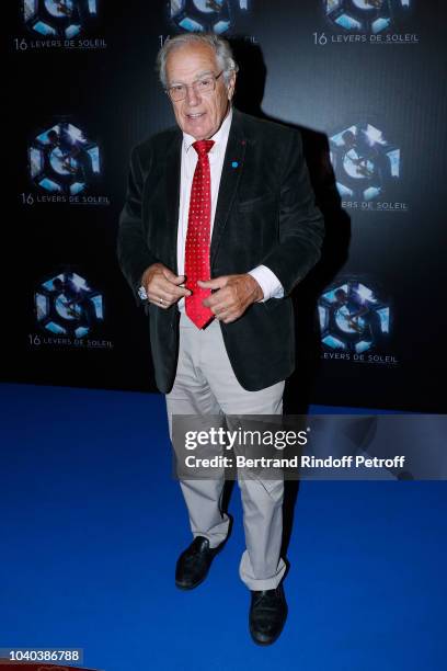 Journalist Michel Chevalet attends the "16 Levers de Soleil" Paris Premiere at Le Grand Rex on September 25, 2018 in Paris, France.