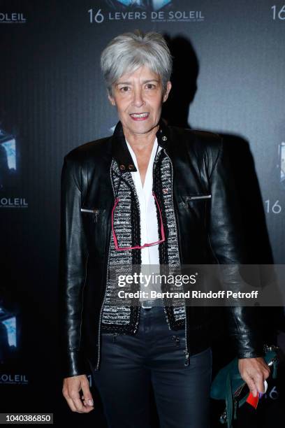 Astronaut Claudie Haignere attends the "16 Levers de Soleil" Paris Premiere at Le Grand Rex on September 25, 2018 in Paris, France.