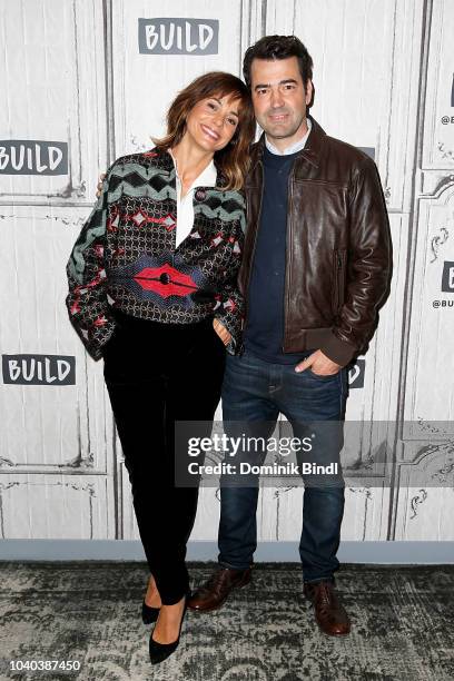 Stephanie Szostak and Ron Livingston attend the Build Series to discuss 'A Million Little Things' at Build Studio on September 25, 2018 in New York...