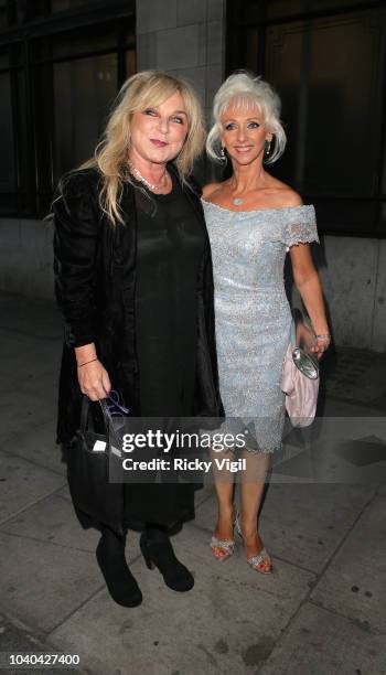 Helen Lederer and Debbie McGee seen attending National Reality TV Awards at Porchester Hall on September 25, 2018 in London, England.