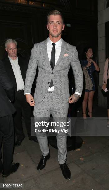 Dan Osborne seen attending National Reality TV Awards at Porchester Hall on September 25, 2018 in London, England.
