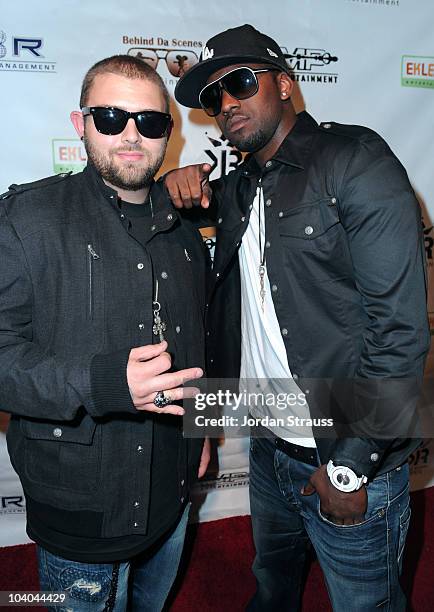 Chaz Logan and Zach Goyne of Audio-ology attend the VMA Afterparty Debuting Audio-ology Hosted By Ne-Yo at Boulevard3 on September 12, 2010 in...
