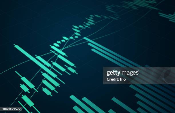 ilustrações, clipart, desenhos animados e ícones de gráfico do mercado de ações - investimento